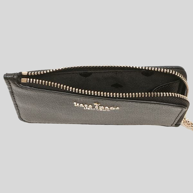 Kate Spade Darcy Medium L Zip Card Holder Black WLR00595