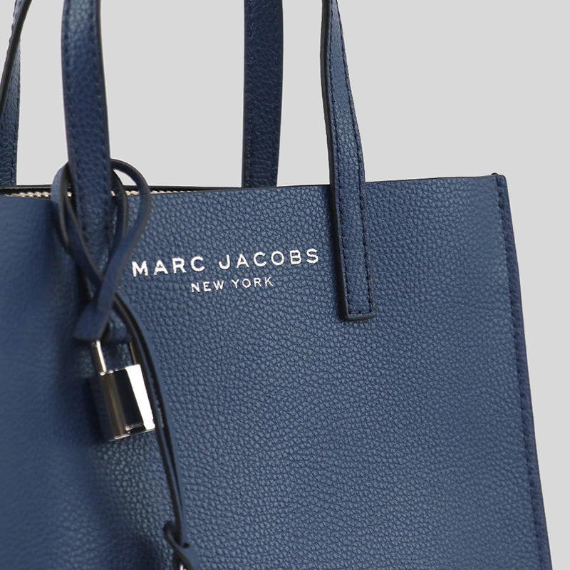 Marc Jacobs Mini Grind Coated Leather Tote Azure Blue M0015685