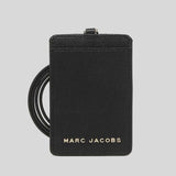 Marc Jacobs Leather Lanyard ID Holder M0016992 Black
