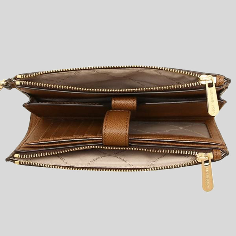 Michael Kors Jet Set Travel Double Zip Wristlet Phone Wallet In