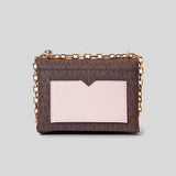 Michael Kors Cece Small Logo Shoulder Bag Brown Powder Blush 35F2G0EC5B