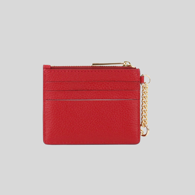 Marc Jacobs Groove Card Holder with Key Fob Savvy Red S103L01FA21