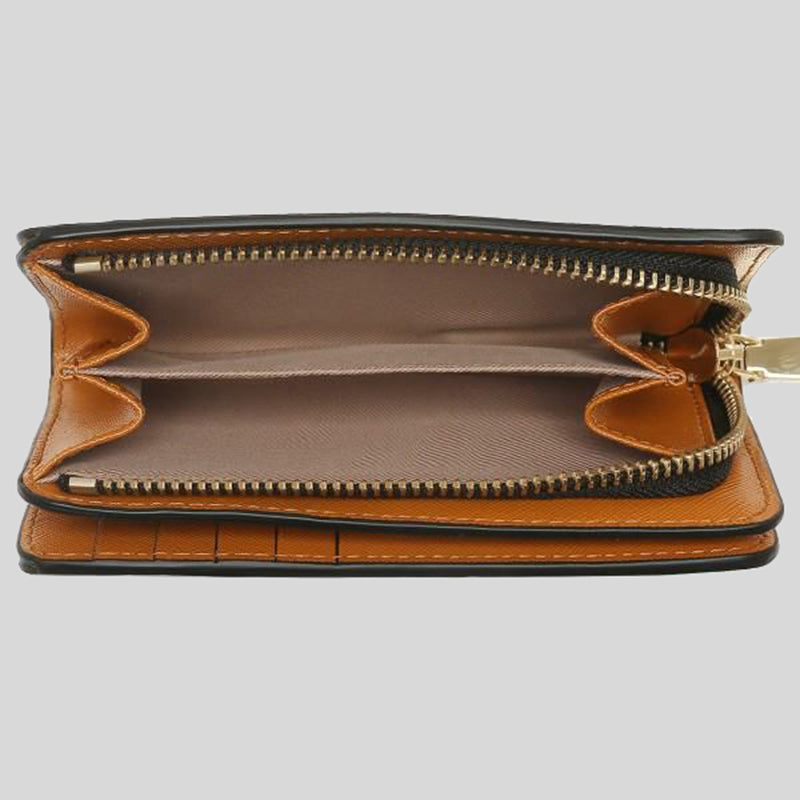 Marc Jacobs THE Snapshot Compact Wallet Black Honey Ginger M0013356