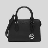 Michael Kors Sheila Small Center Zip Satchel Black 35S3S6HS5L