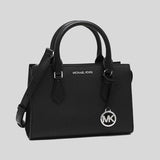 Michael Kors Sheila Small Center Zip Satchel Black 35S3S6HS5L