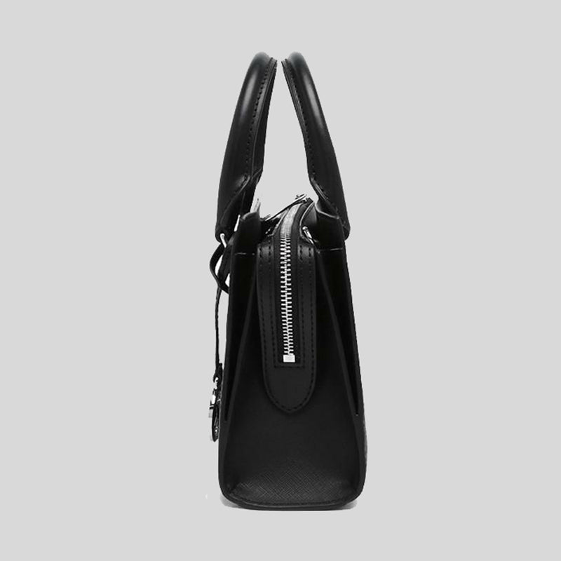 Michael Kors Sheila Small Center Zip Satchel Black 35S3S6HS5L