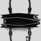 Michael Kors Sheila Small Center Zip Satchel Black 35S3S6HS5L