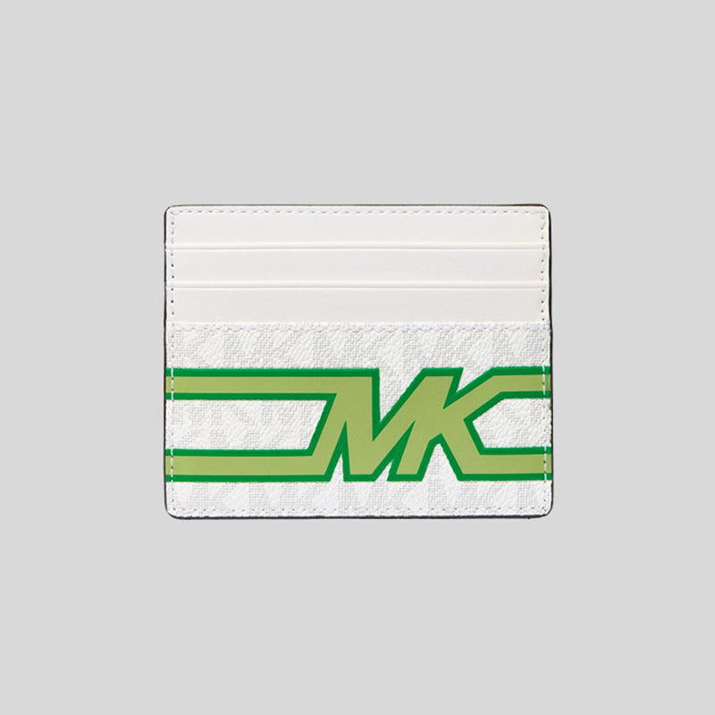 Michael Kors Cooper Graphic Logo Tall Card Case Palm Green 36S3LCOD2B