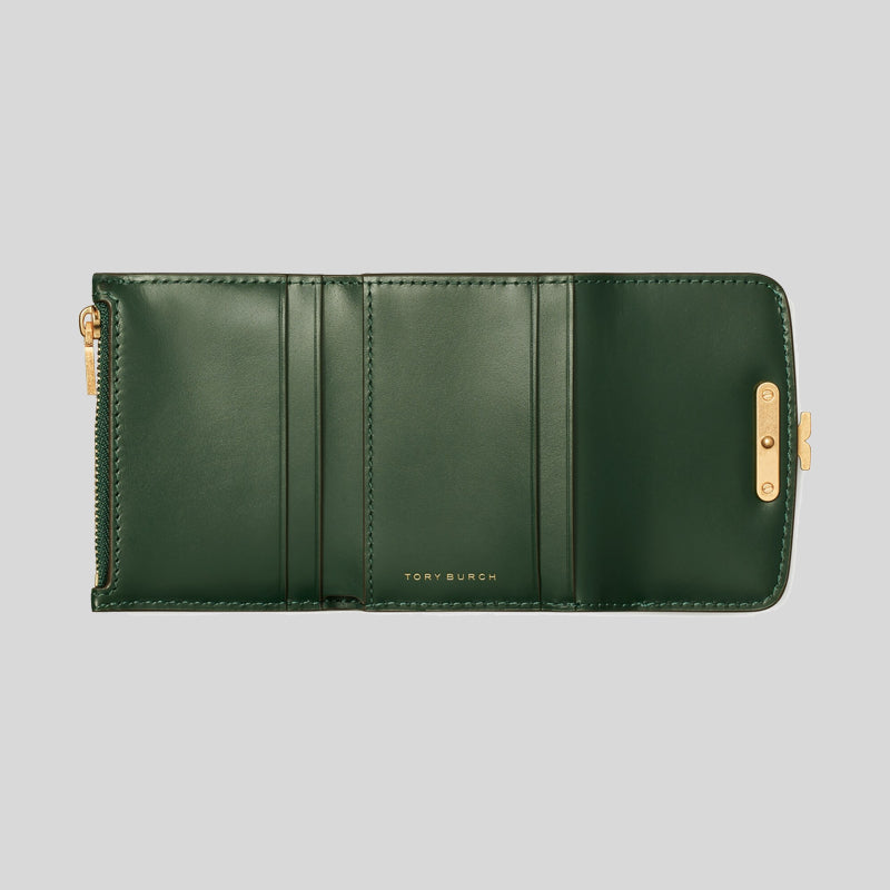 Tory Burch Eleanor Embossed Compact Wallet Norwood 77086