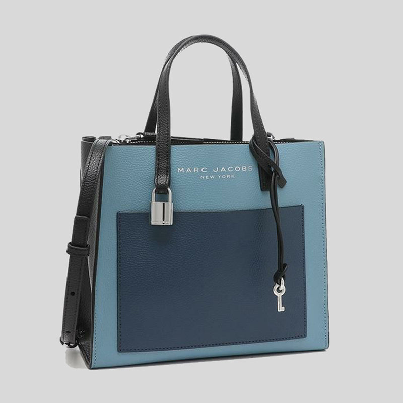 Marc Jacobs Mini Grind Satchel Tote Bag Blue Heaven Multi M0016132