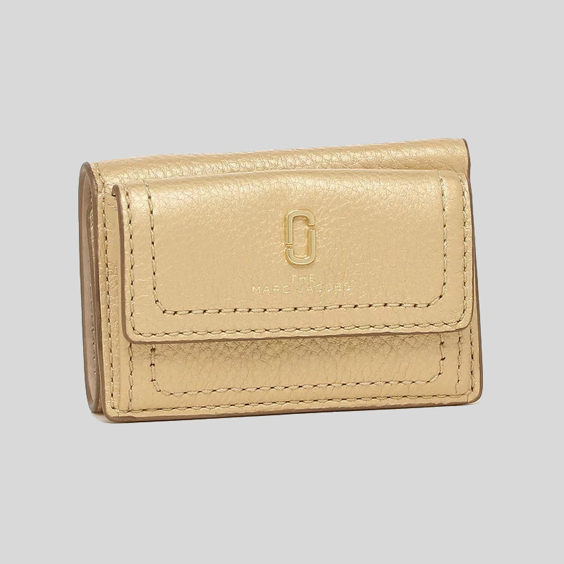 Marc Jacobs The Softshot Mini Trifold Wallet Gold M0016545