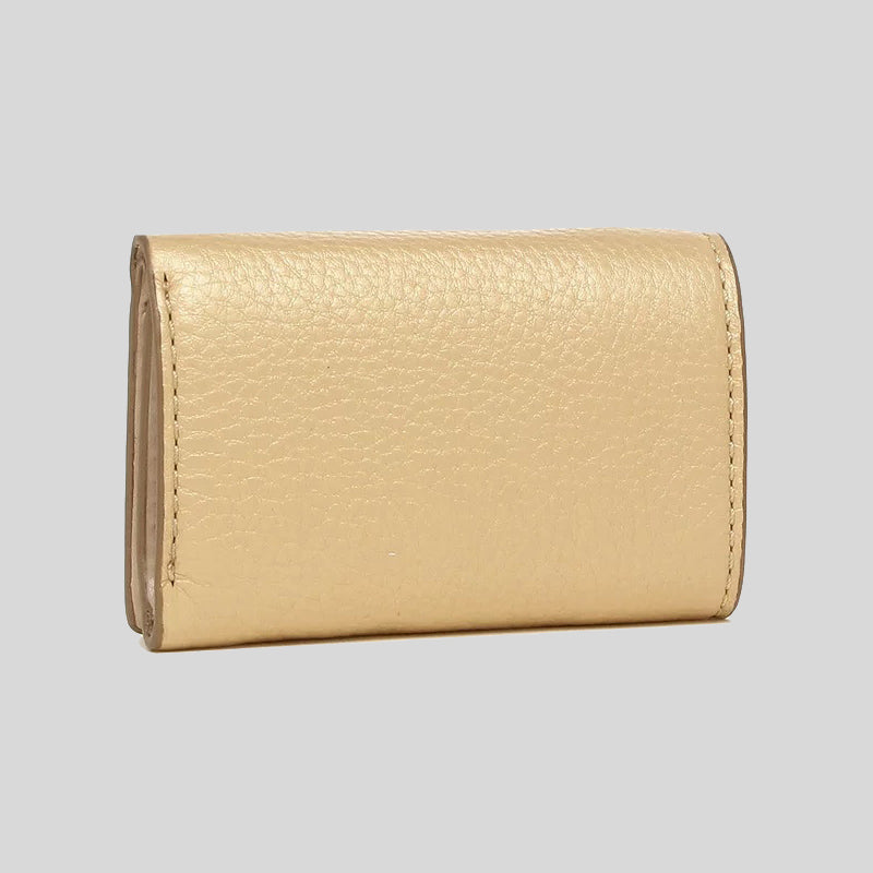 Marc Jacobs The Softshot Mini Trifold Wallet Gold M0016545
