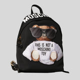 Moschino Couture Nylon Backpack With Teddy Black T7636
