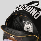 Moschino Couture Nylon Backpack With Teddy Black T7636