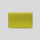 Salvatore Ferragamo Leather Card Case Wallet Cedrata 0756080