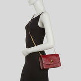 Marc Jacobs The Turnlock Leather Crossbody Bag Syrah M0016669