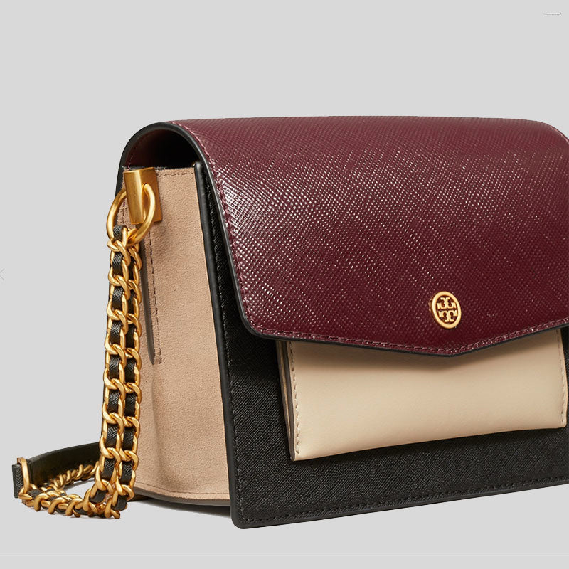 Tory Burch Robinson Double-strap Convertible Shoulder Bag in Black