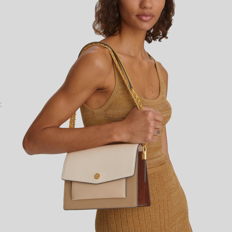 Luxe - TORY BURCH FLEMING Color-block Convertible Shoulder